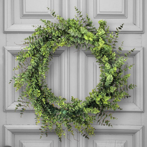 Laurel Foundry Modern Farmhouse 30" Faux Deluxe Eucalyptus Wreath